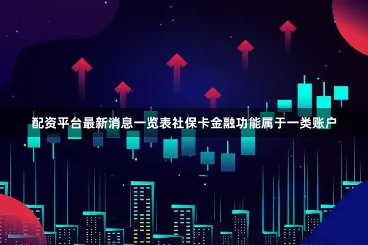配资平台最新消息一览表社保卡金融功能属于一类账户